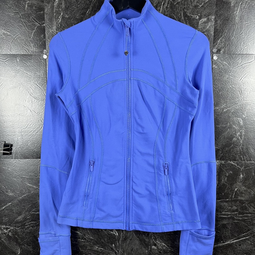 Lululemon Women's Blue Running Define Jacket Size 6 -Flaws